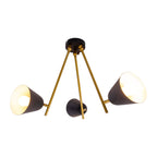 Näve Triton 3-zits Plafondlicht Zwart 95cm