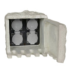 Roccus Buitenstopcontact - Grijs Plastic 21cm