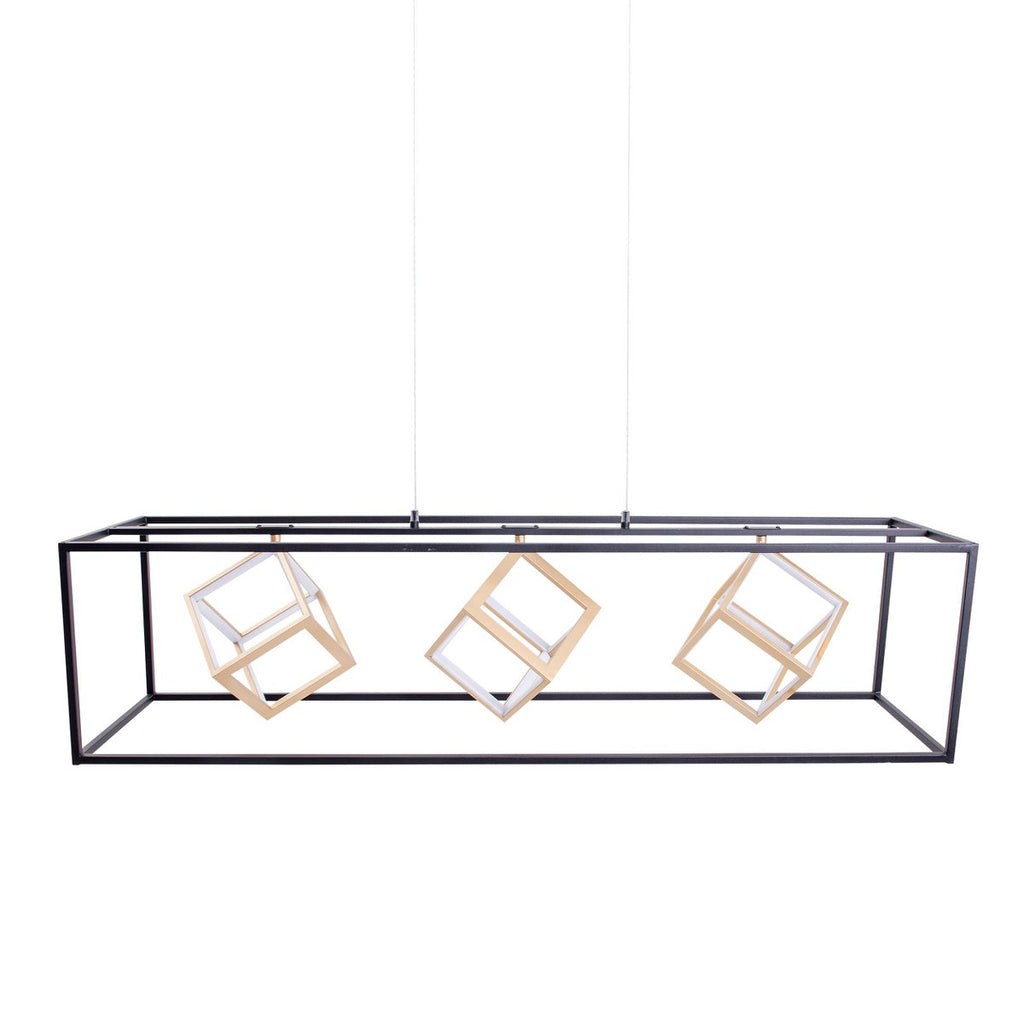 LED hanglamp Tripoli 100cm - Zwart