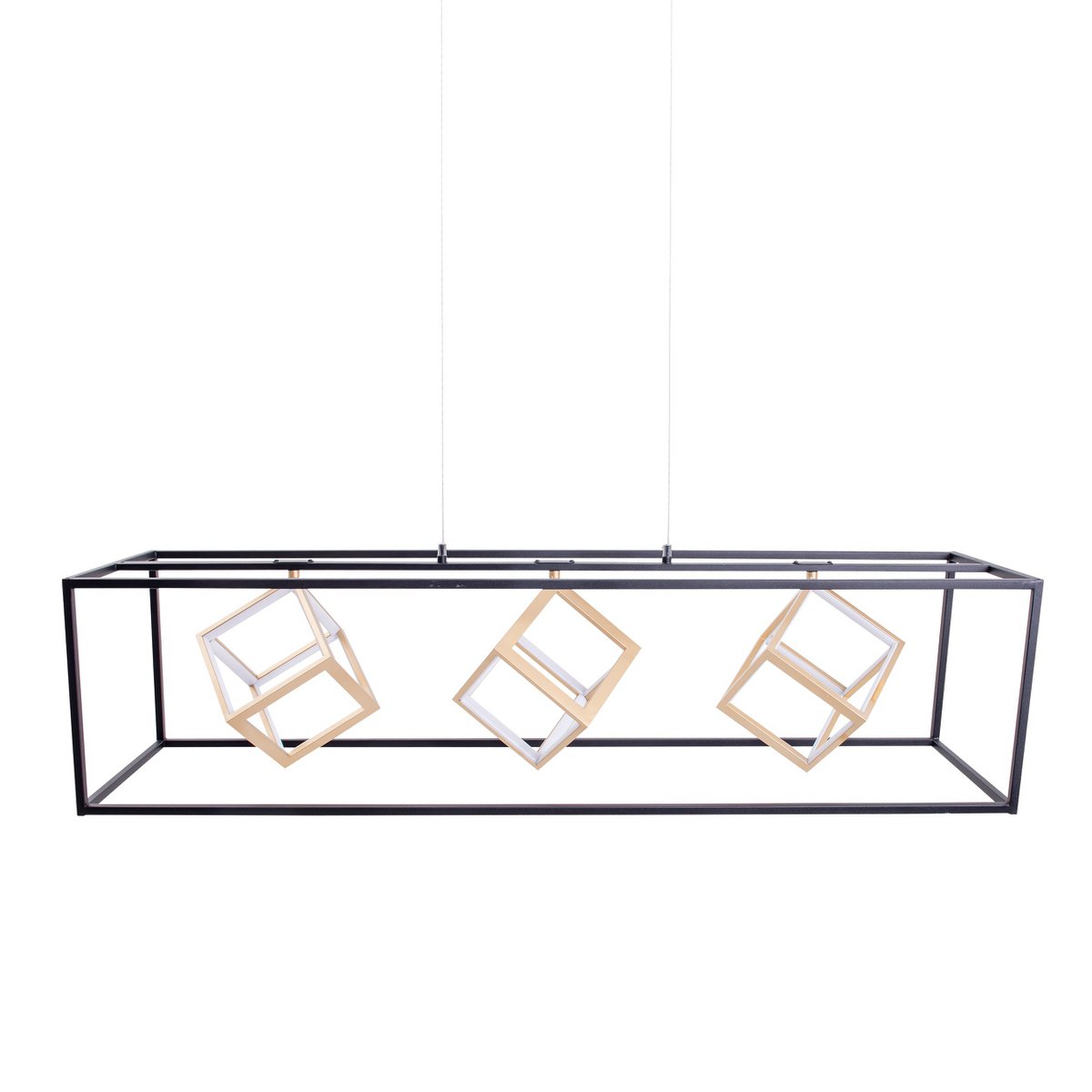 LED hanglamp Tripoli 100cm - Zwart