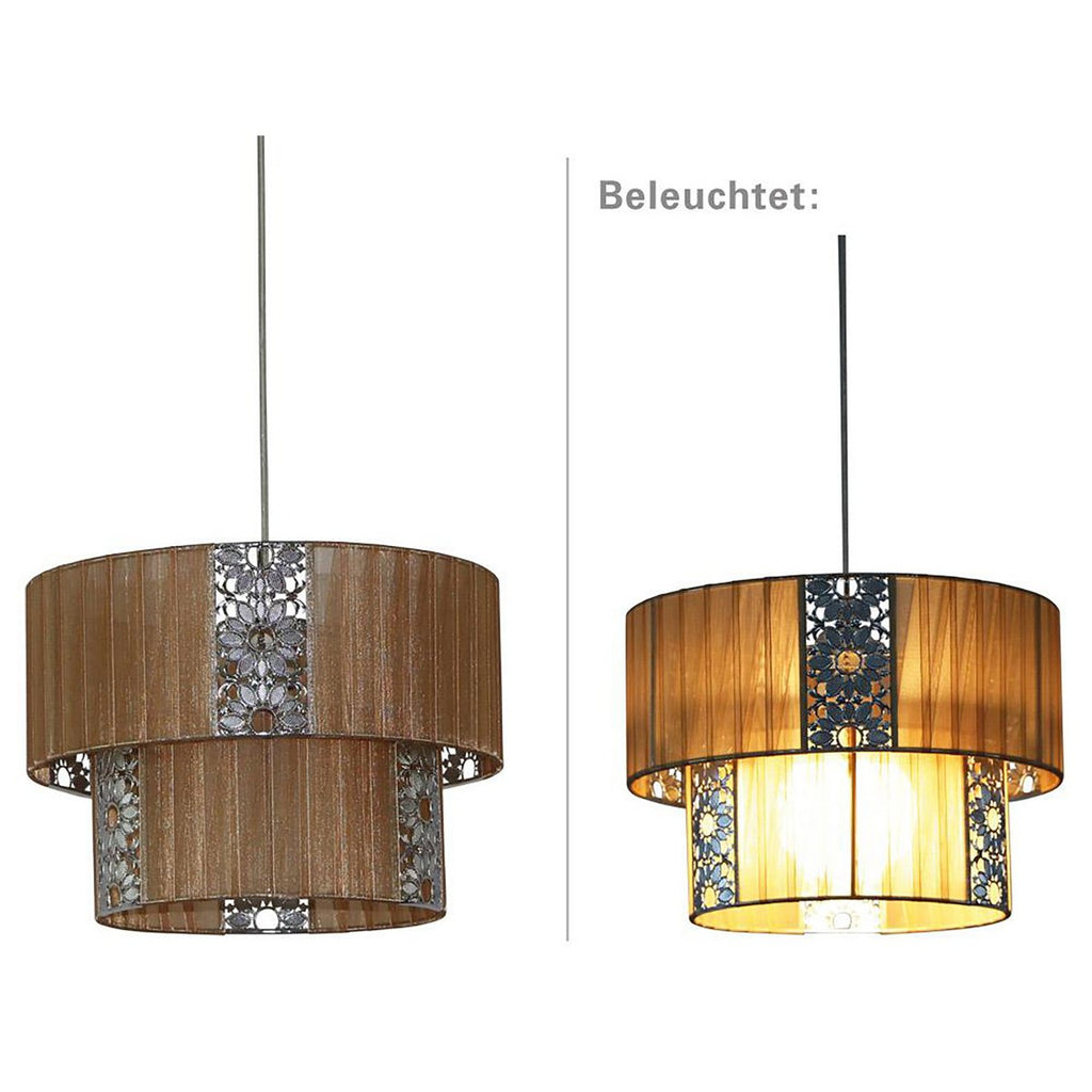 Pori Hanglamp 120cm Ø30cm - Cappuccino E27