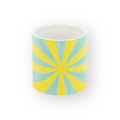 Swirl plantenpot - Dolomiet - 15,5x15,5x16cm - Geel/Groen