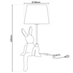 Tafellamp "helge" Ø 18 cm, hoogte ca. 45 cm, gemaakt van keramiek in zwart en zilveren, zwarte tekstbladen
