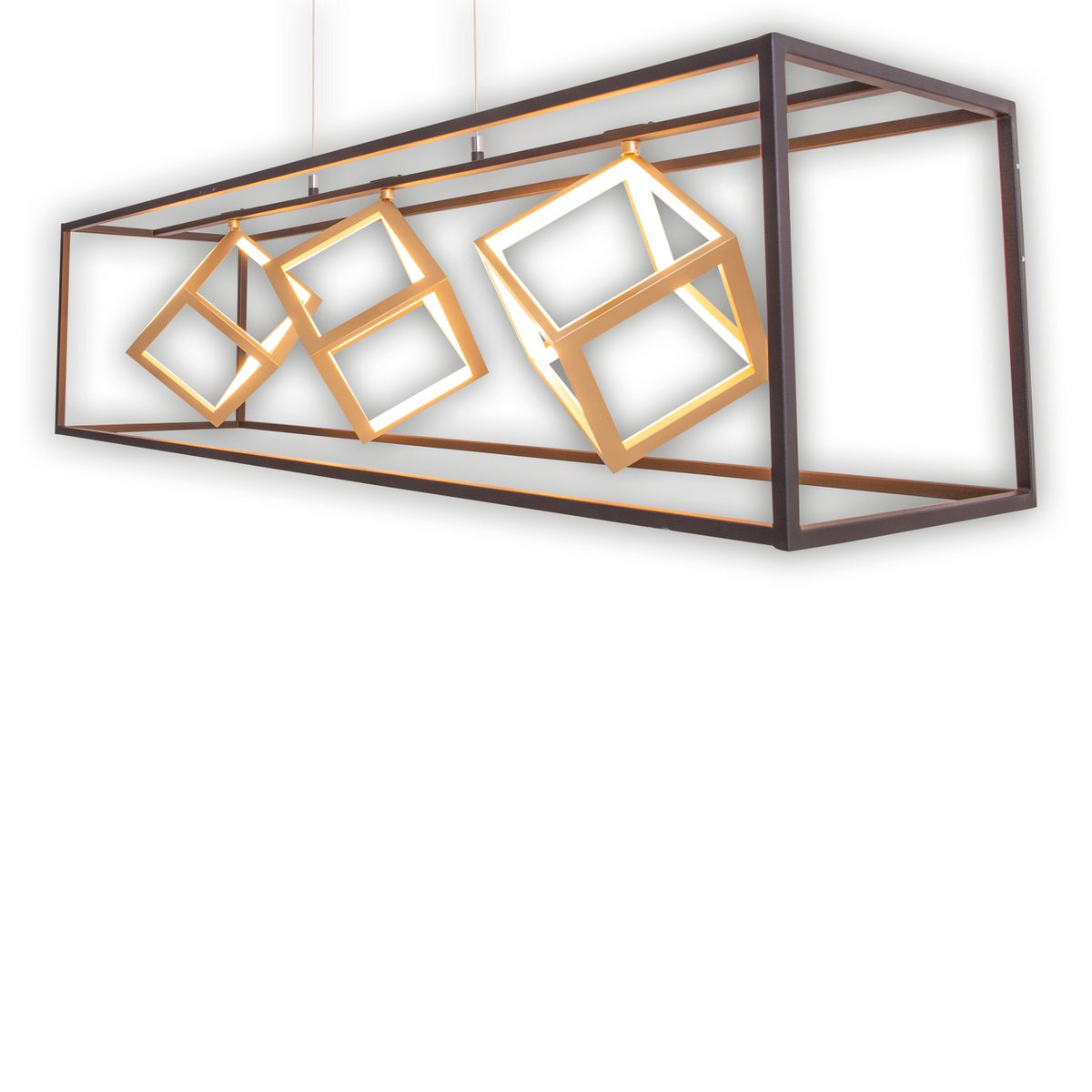 LED hanglamp Tripoli 100cm - Zwart