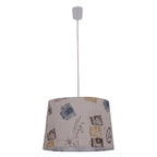 Näve Textiel Hanglamp Print Bruin Ø40cm