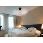 LED Plafondlamp Napels - Zwart 15cm