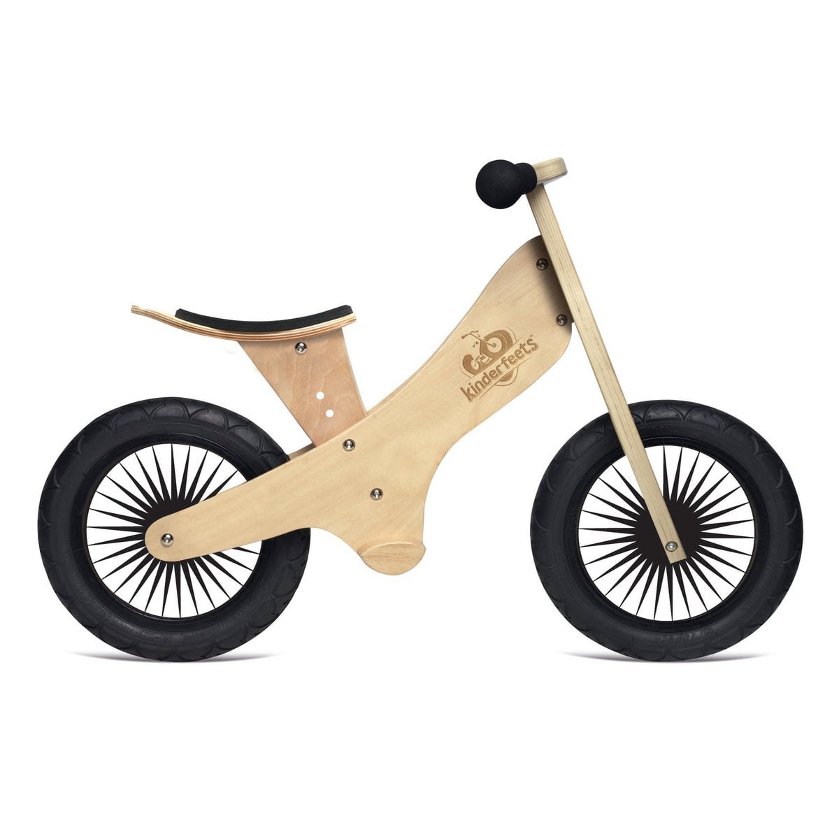 Kinderfeets Retro houten loopfiets - Naturel - Vanaf 2 jaar