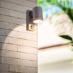 Näve Romb Buitenmuurlamp - Antraciet Bewegingsdetector