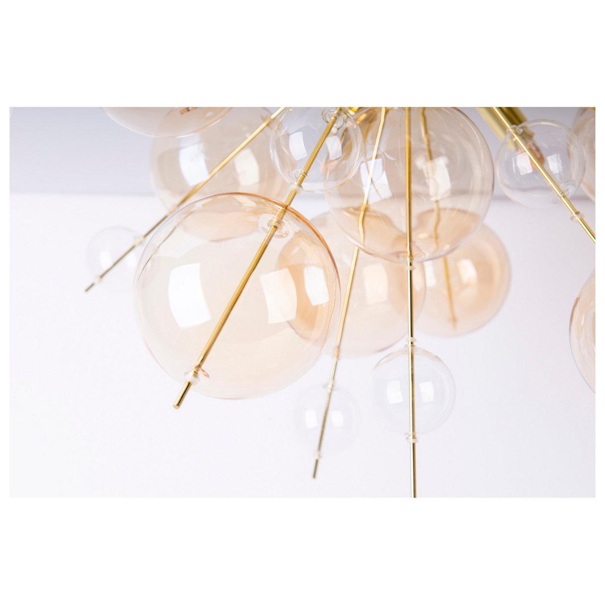 Plafondlamp Explosie Amber Ø57cm G9