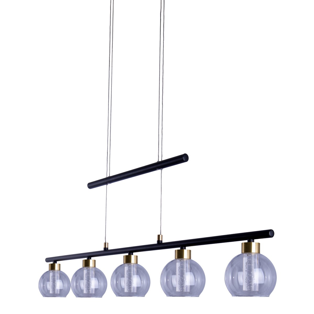 Näve Hanglamp - Zwart Glas 90cm LED