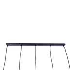 Näve Foro 5-Lichts Hanglamp - Zwart/Goud 96cm