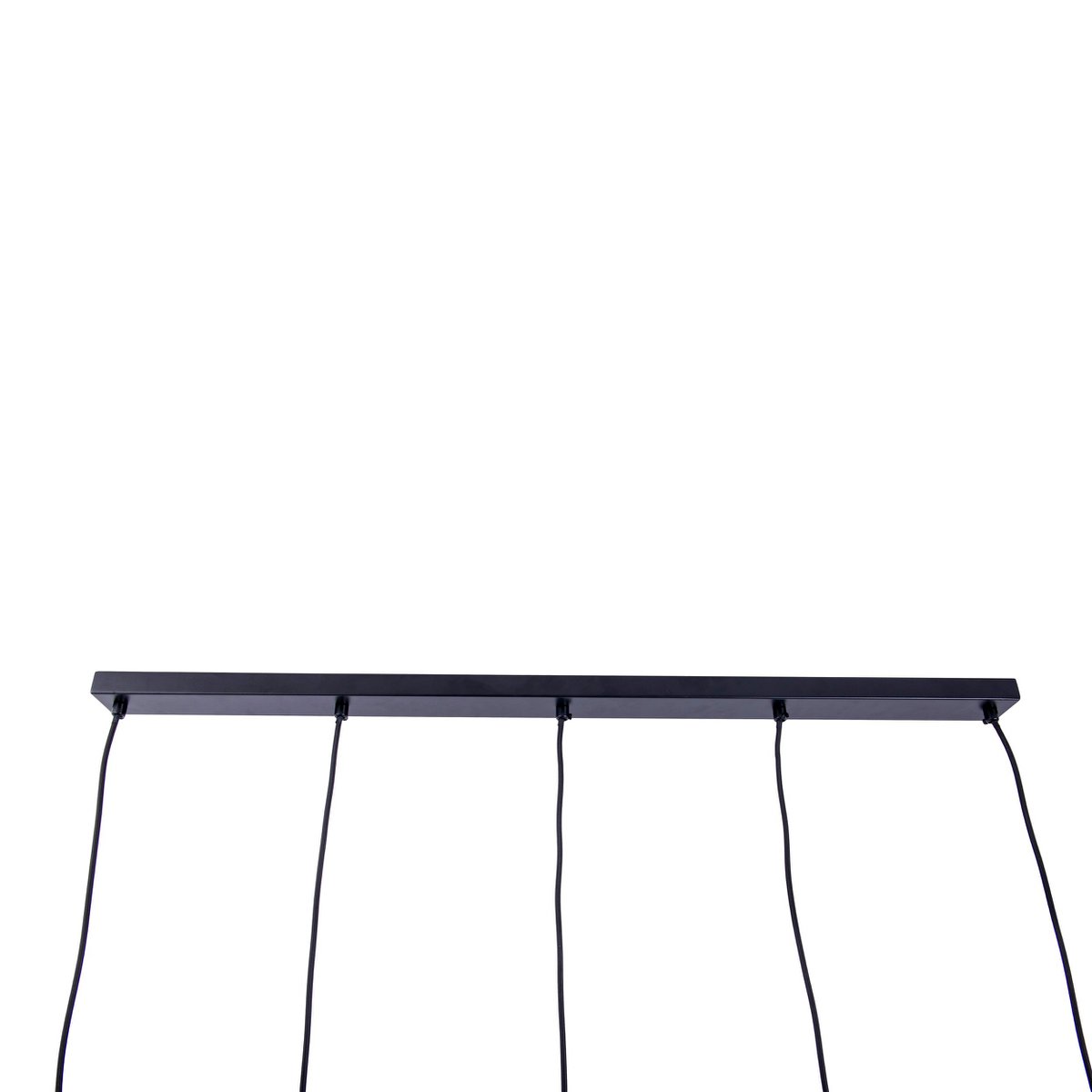 Näve Foro 5-Lichts Hanglamp - Zwart/Goud 96cm