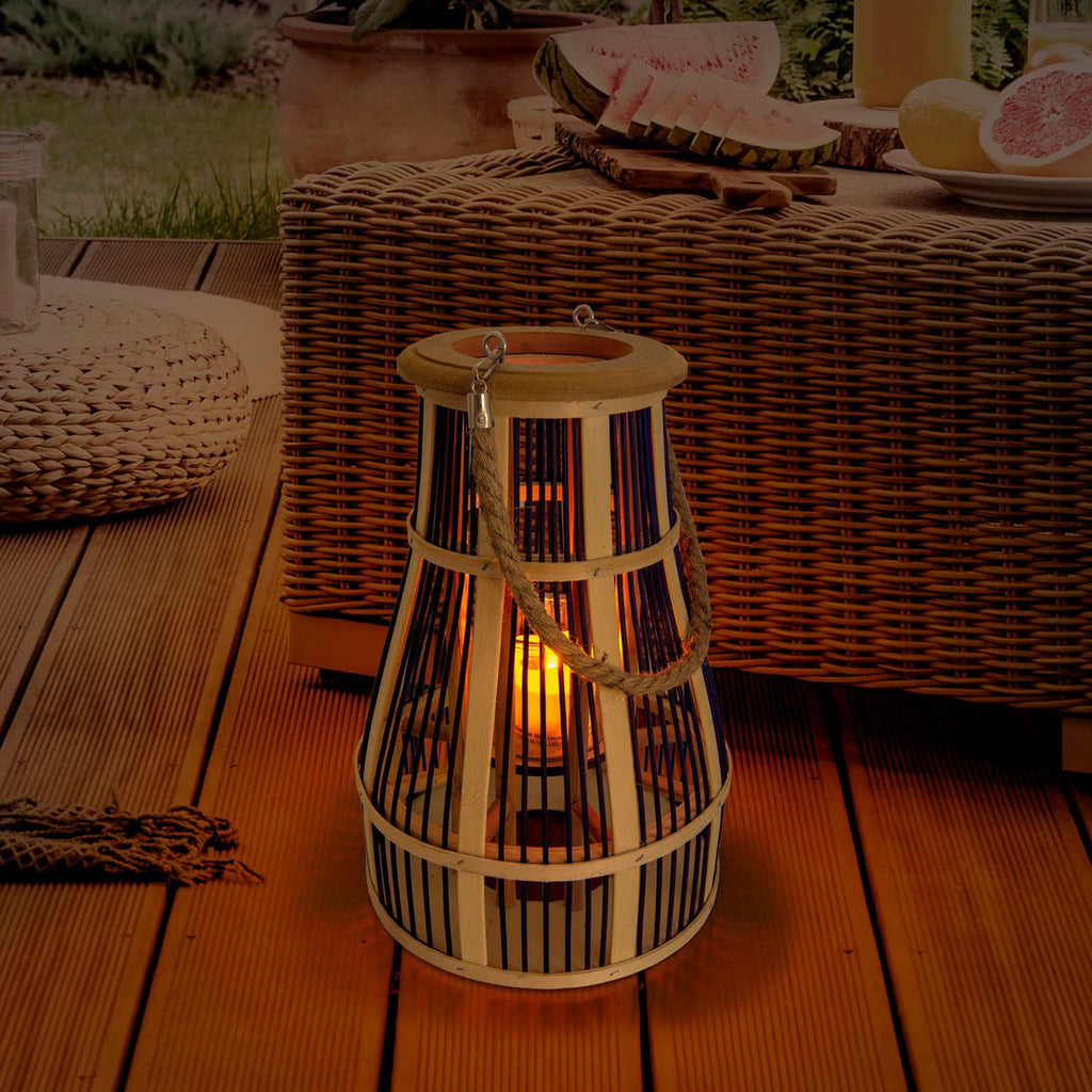Näve Korbinian Solar Deco Lamp Rattan 35cm