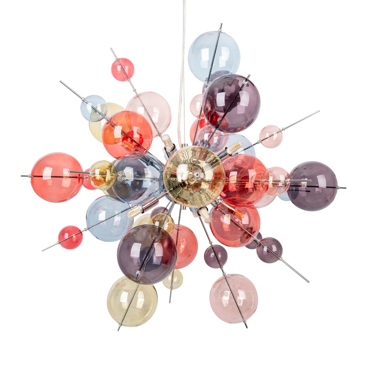 Näve Hanger Lamp Explosie Pastelkleuren