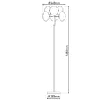 Näve Orion Staande Lamp - Rookglas 165cm