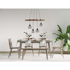 Näve Hanglamp - Zwart Glas 90cm LED