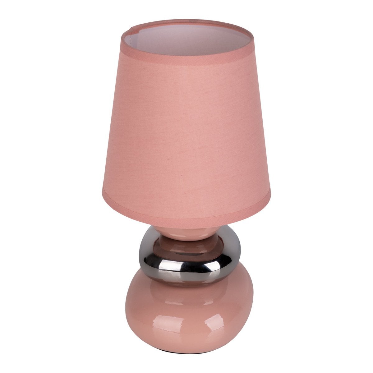 Keramische tafellamp "Stoney" roze E14