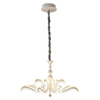 Led Crown "Ludwig" wit Ø 66 cm, met stevig geïnstalleerde LED's, metaal in wit