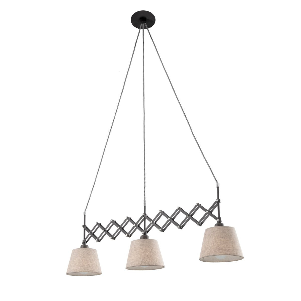 Näve Adrienne Hanglamp Schaarlamp Bruin 52-100cm