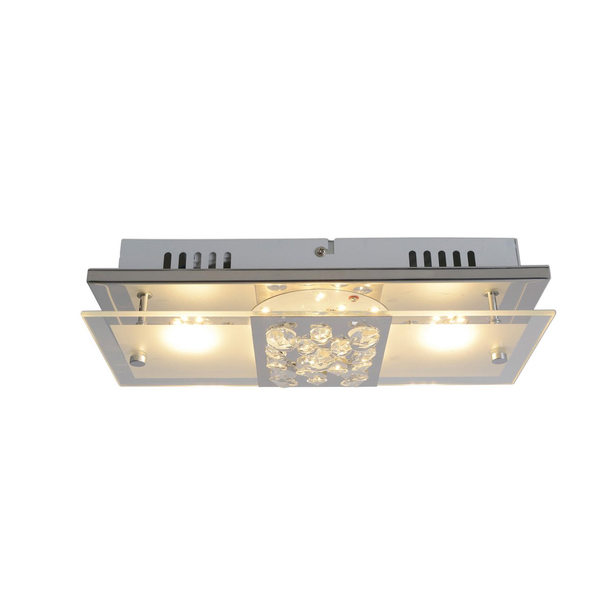 LED Plafondlamp Chur 30cm Zilver Näve