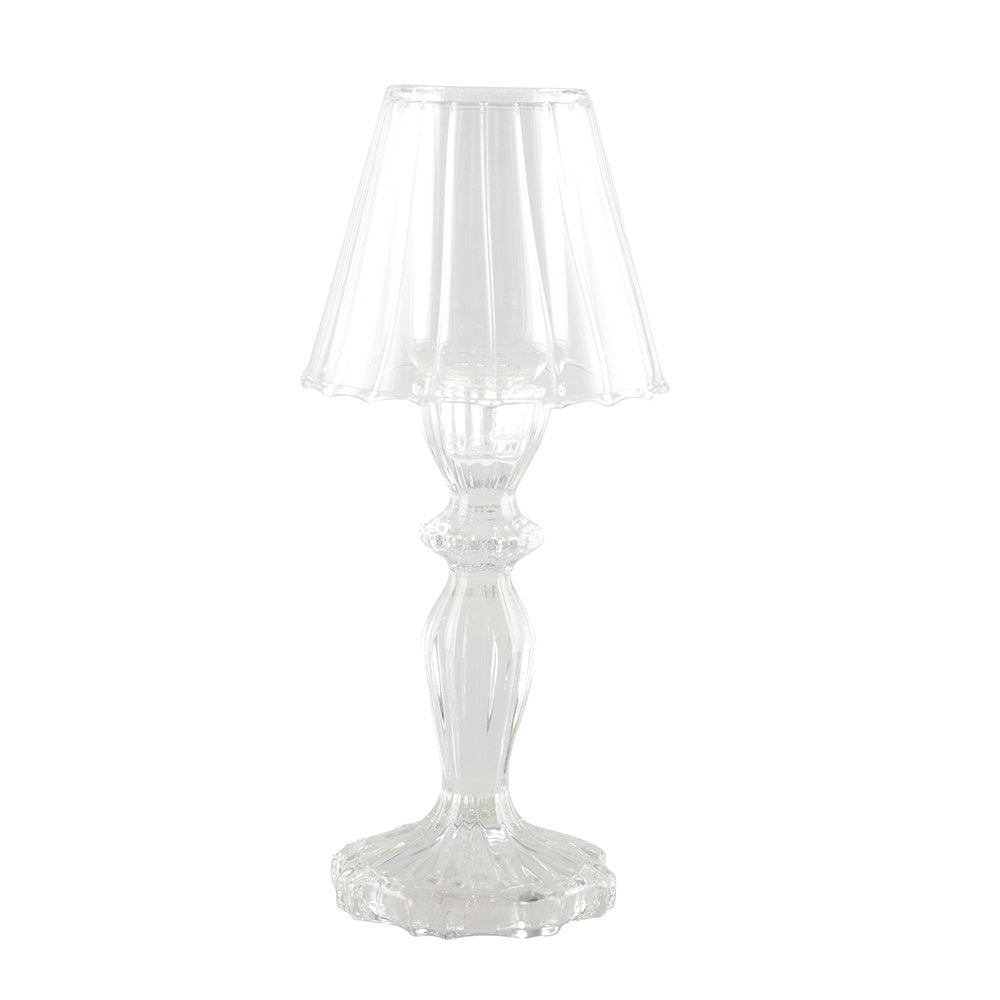 Glazen kandelaar H24.5cm - Transparant