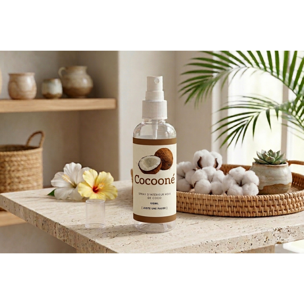 Cocooné Kamerspray Kokosnoot - 100ml Ambachtelijk