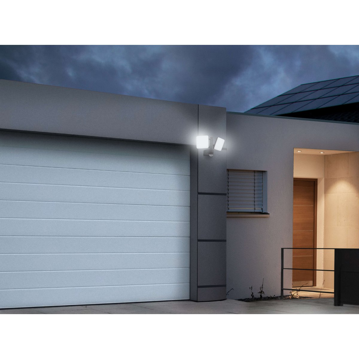 Näve Jaro LED Wandlamp - Antraciet 360°