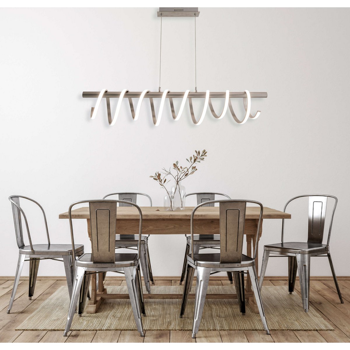 Näve Leuchten Belleza LED-hanglamp 100cm - Wit Design