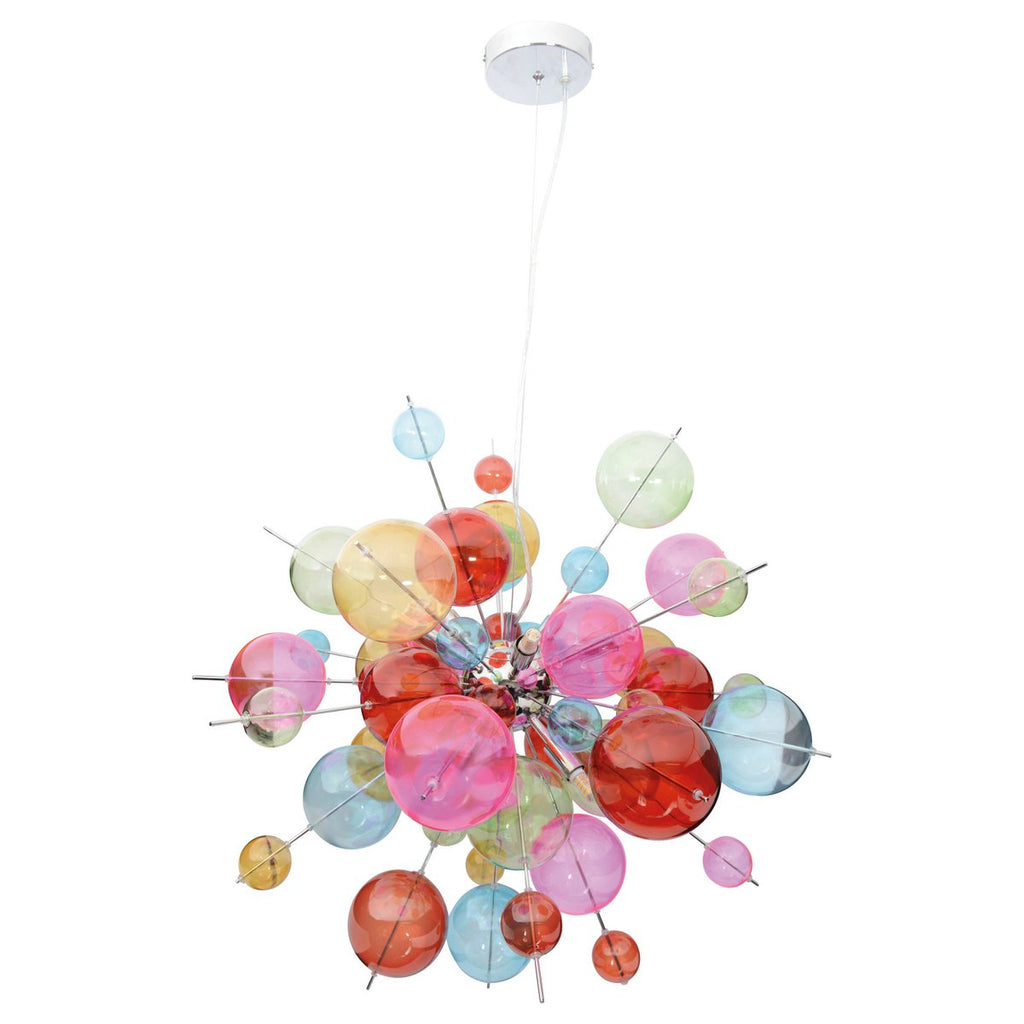 Hanglamp Explosie - 65cm Metaal Glas G9