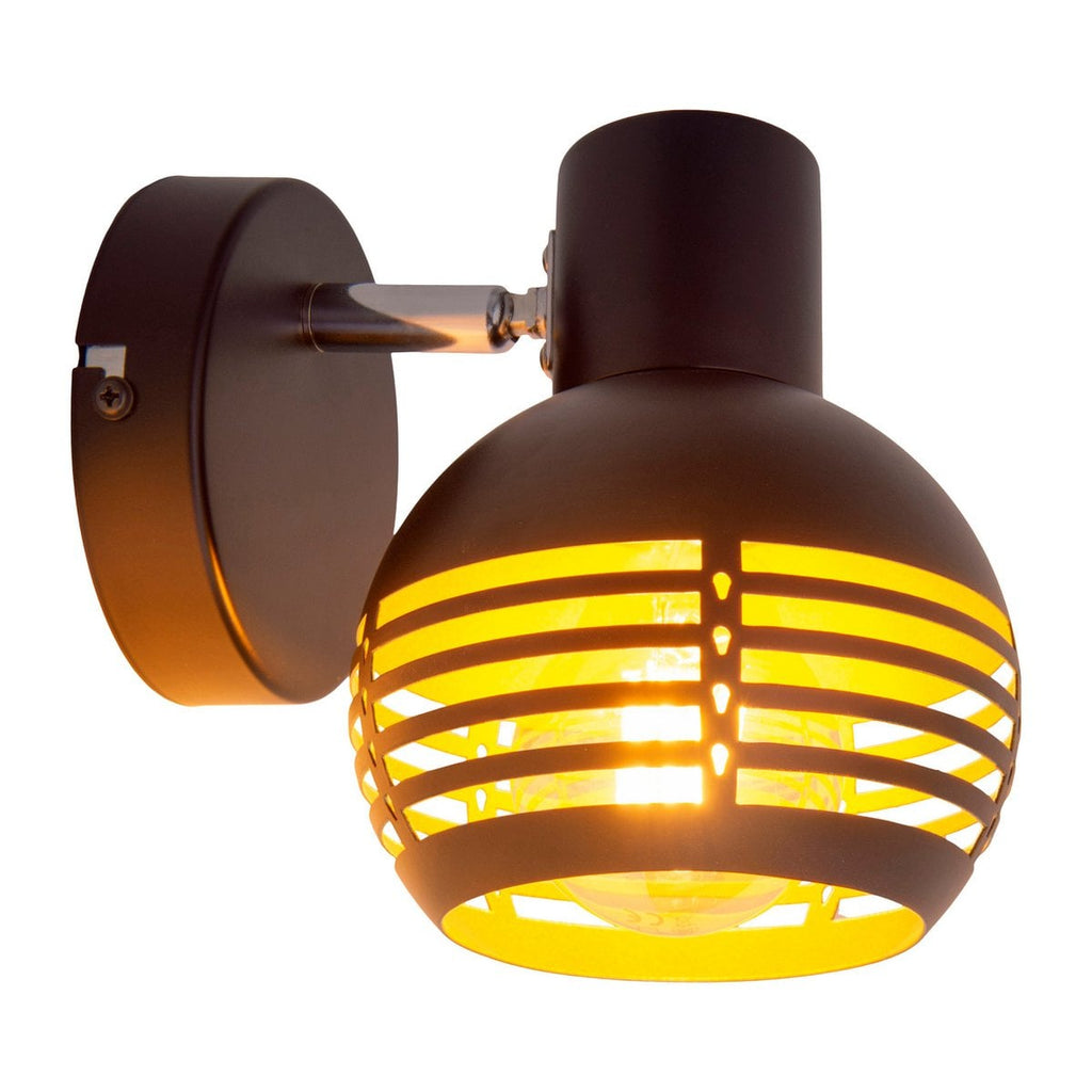 Näve Wand- Plafondlamp Casco Metaal Zwart Goud