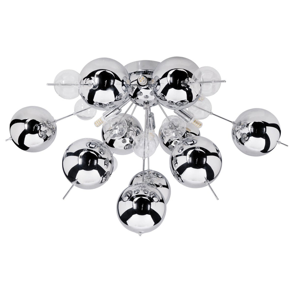 Plafondlamp Explosie Näve Chroom Ø57cm G9