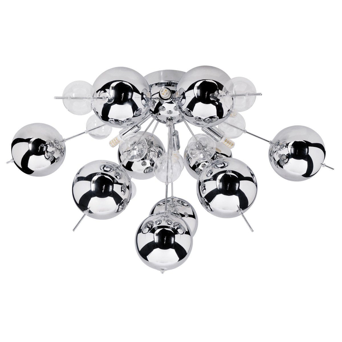 Plafondlamp Explosie Näve Chroom Ø57cm G9