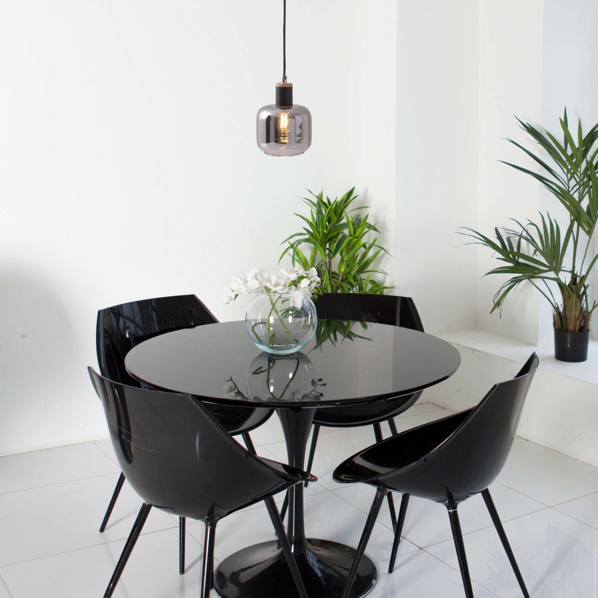 Näve Fumoso Hanglamp - Zwart 120cm