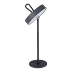 LED -batterijtafellamp magnetisch "ella" voor buiten en binnen, gemaakt van metaal en plastic in grijs, 35 cm hoog