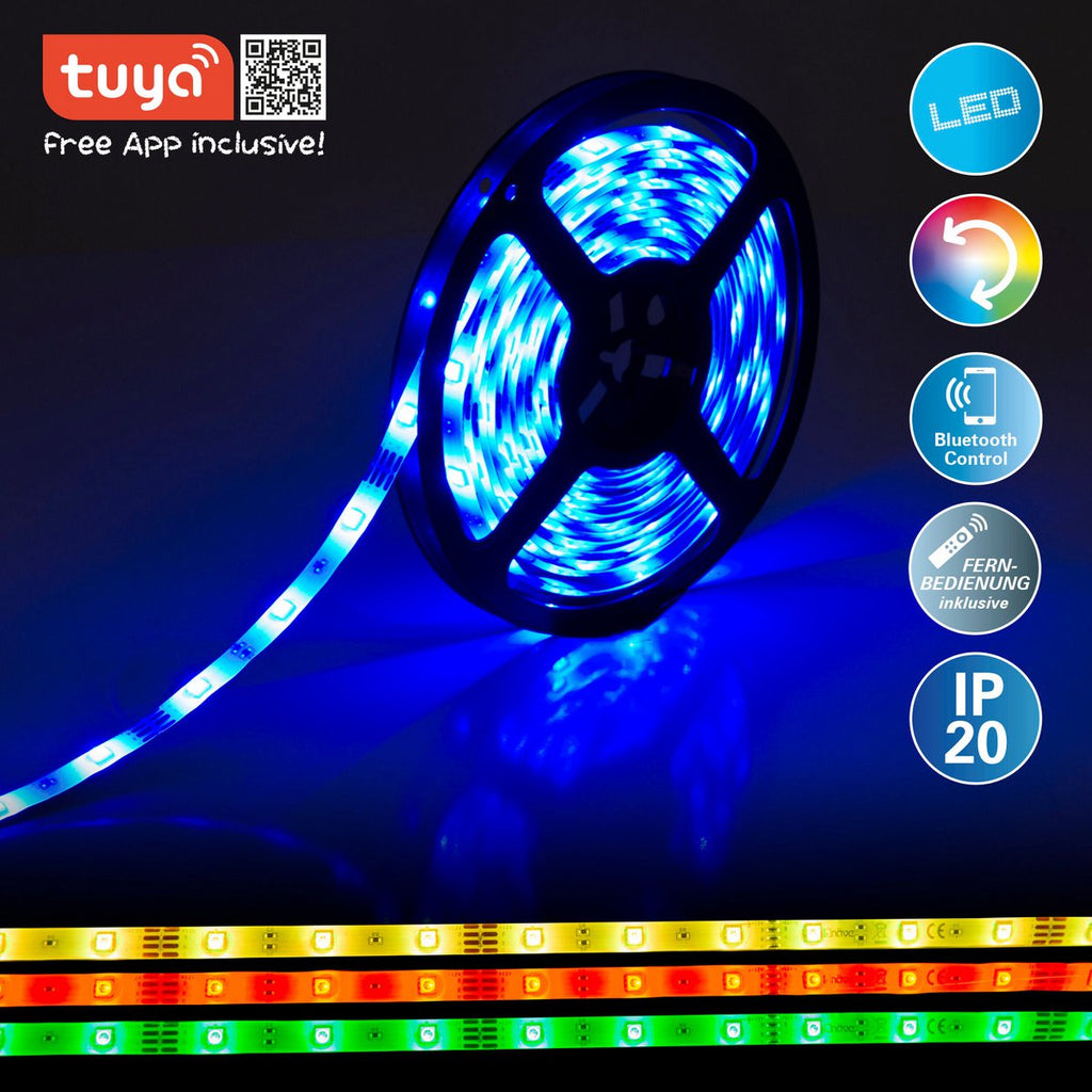 Näve LED-strep RGB Bluetooth 500cm