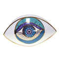 Turquoise Decoratief Oog Keramiek 20cm
