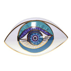 Turquoise Decoratief Oog Keramiek 20cm