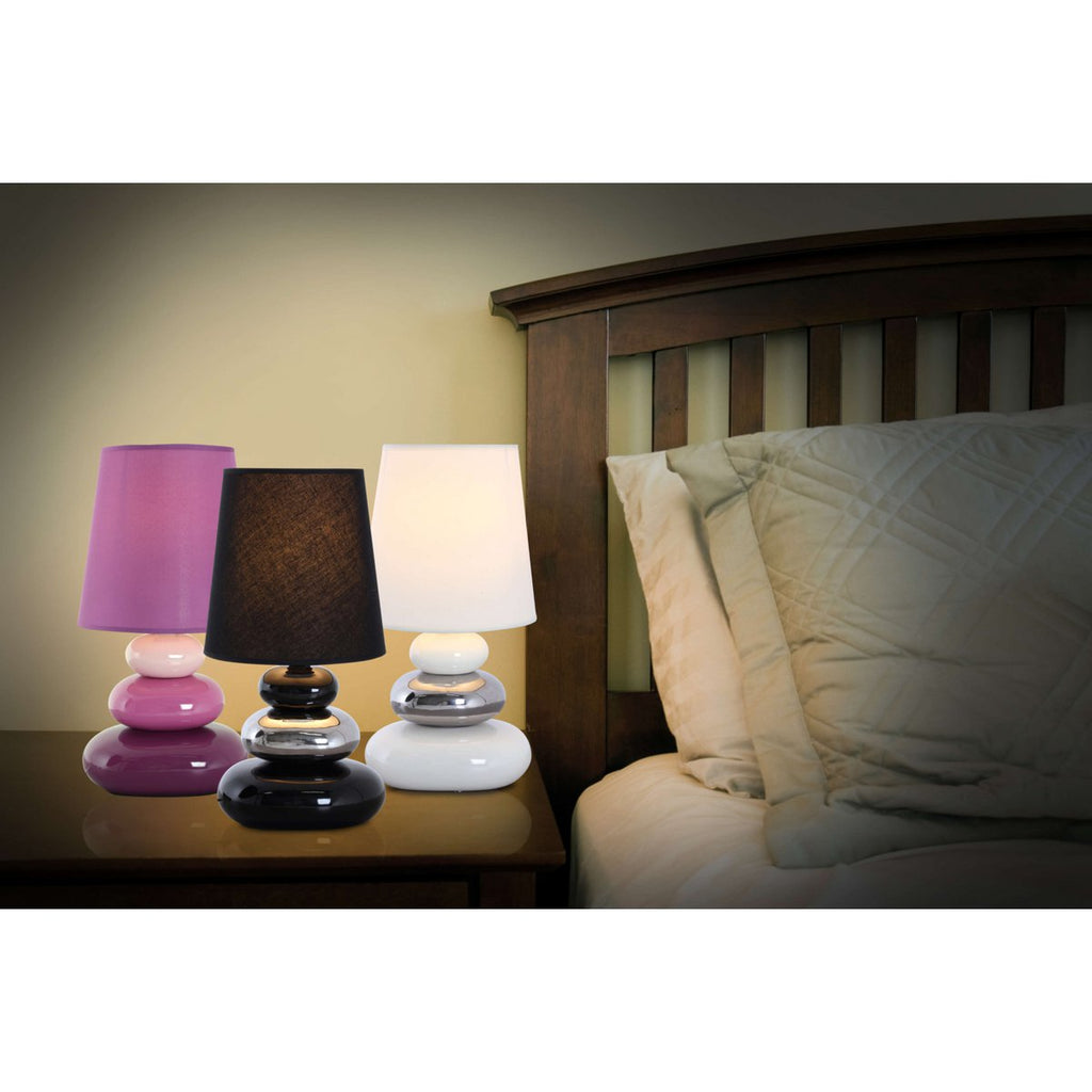 Näve Stoney Keramische Tafellamp Wit 31cm
