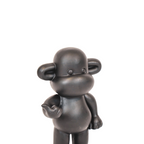 Legende Aapbeeldje Zwart - Polyresin 'Hang Losse' 11x7x19cm