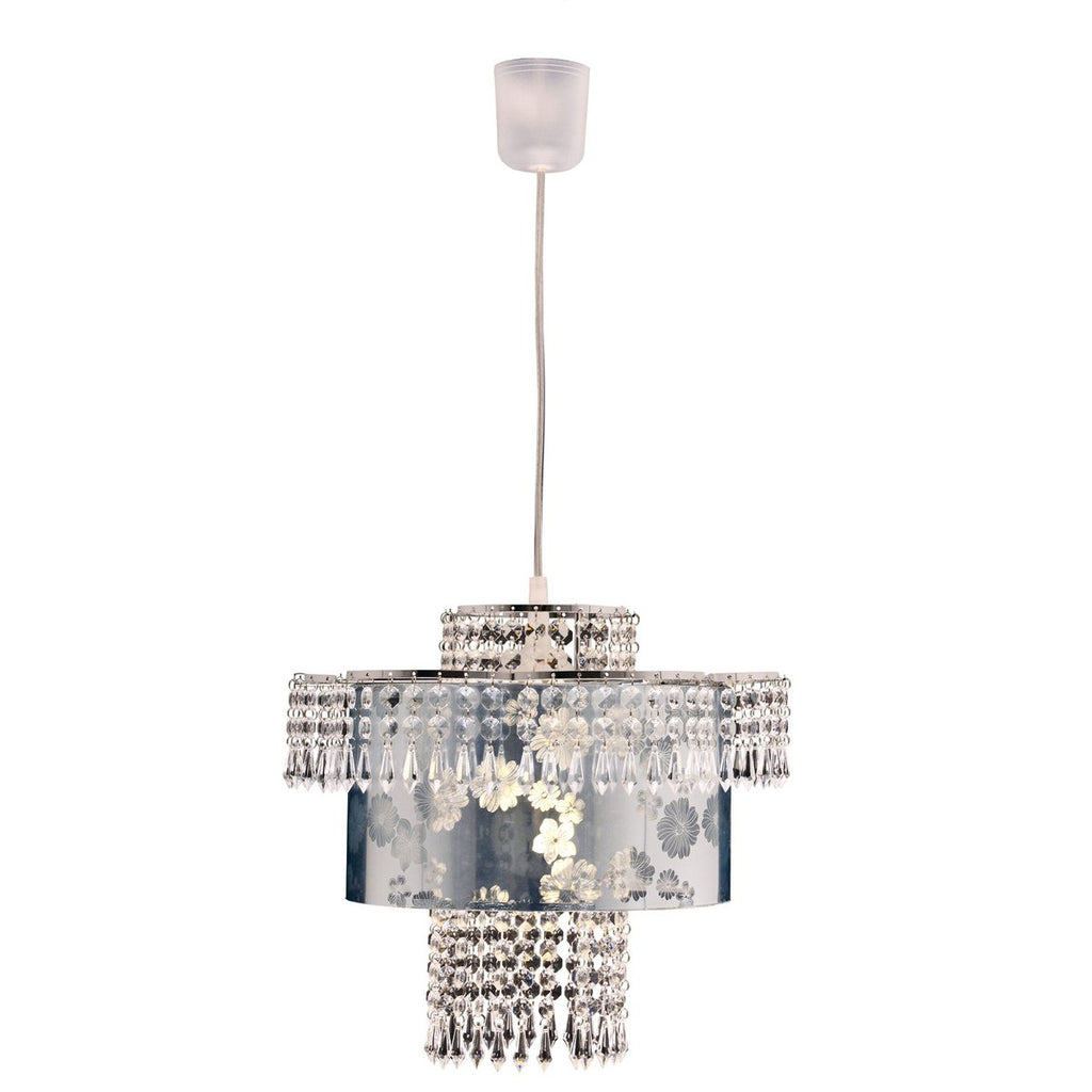 Näve Leuchten Hanglamp Chroom 32cm Elegant Gloeilamp