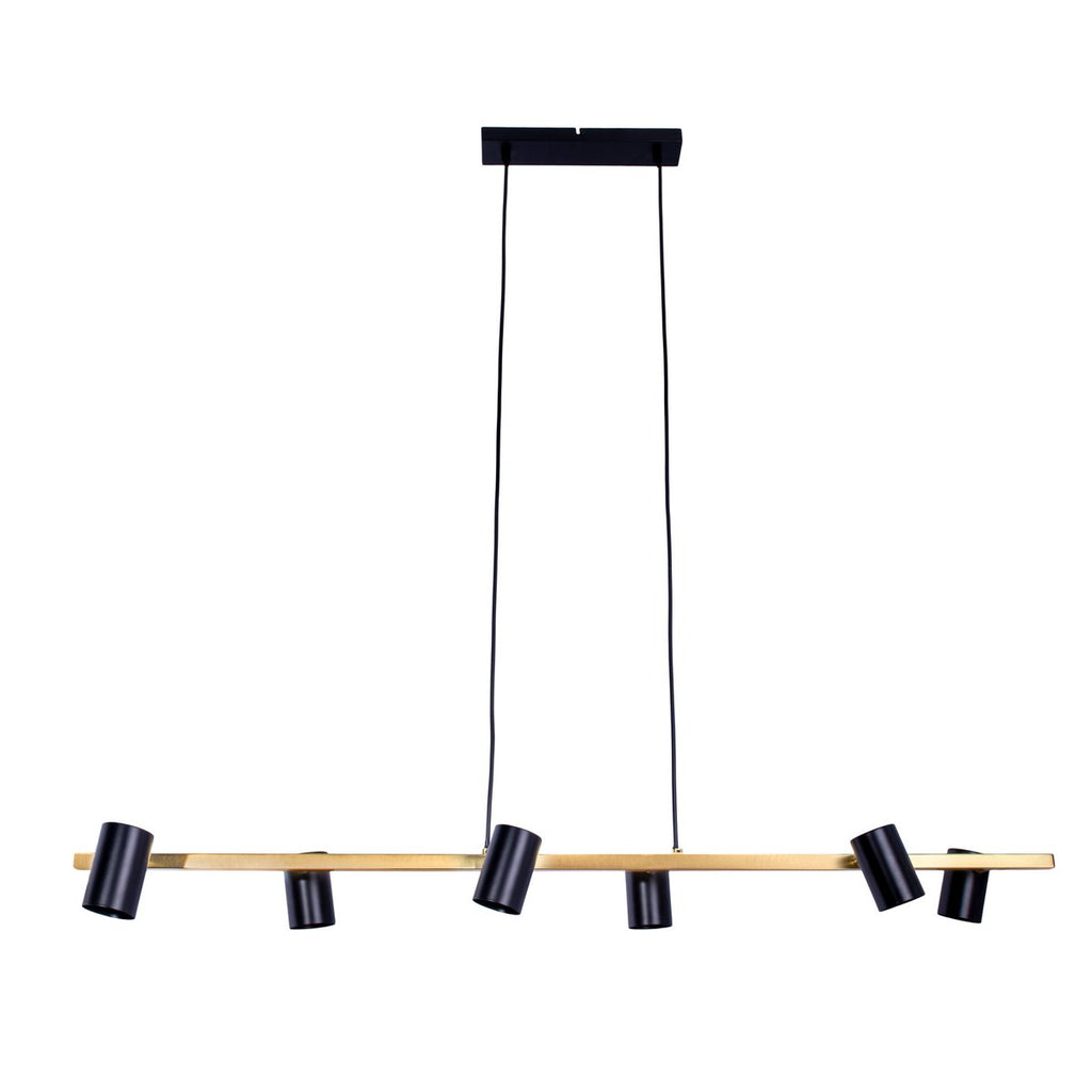 Näve Frida Hanglamp - Zwart/Goud 115cm