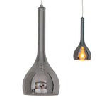 Näve Vaso Hanglamp - Antraciet Rookglas 16cm