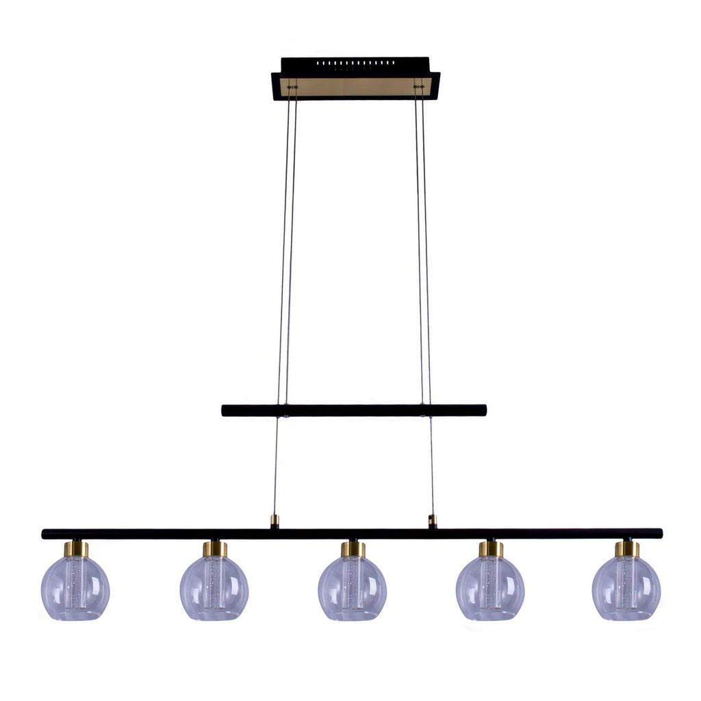 Näve Hanglamp - Zwart Glas 90cm LED