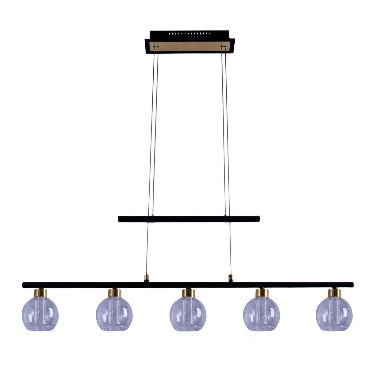 Näve Hanglamp - Zwart Glas 90cm LED