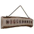 LED-decoratielamp "Welkom" 60cm Beige