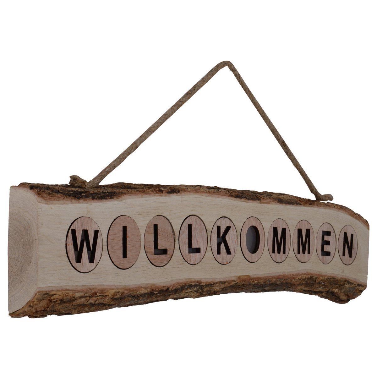 LED-decoratielamp "Welkom" 60cm Beige