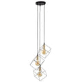 Canto Hanglamp 3-Vlammig Zwart Goud E27 39cm