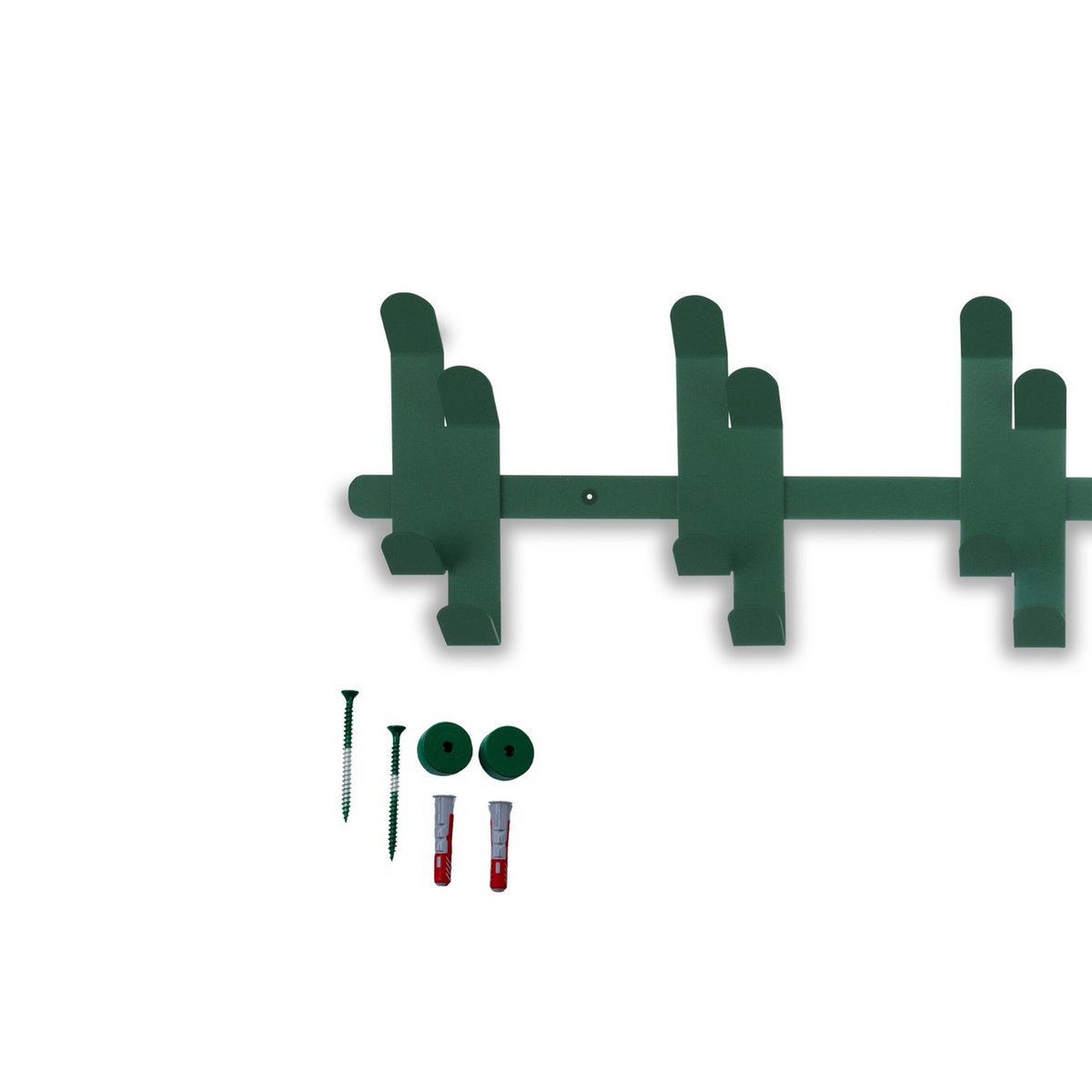 Gorillz Origami Wandkapstok - Groen - 10 Dubbele Haken