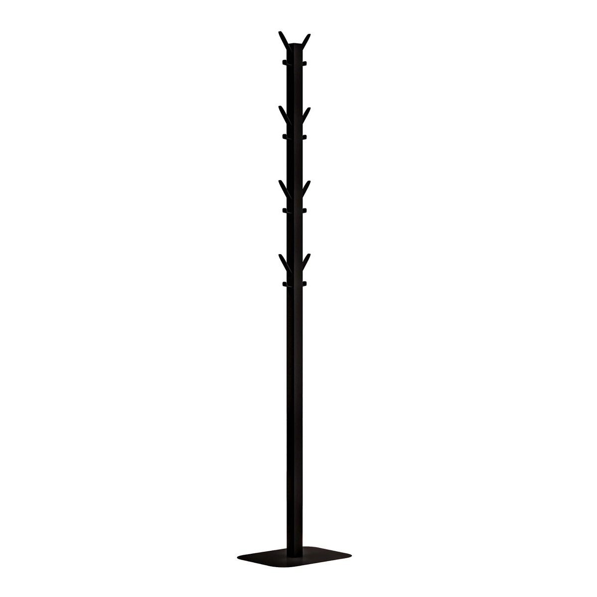 Gorillz Atomy Staande Kapstok - Zwart, 16 Haken, 350x275x1800mm