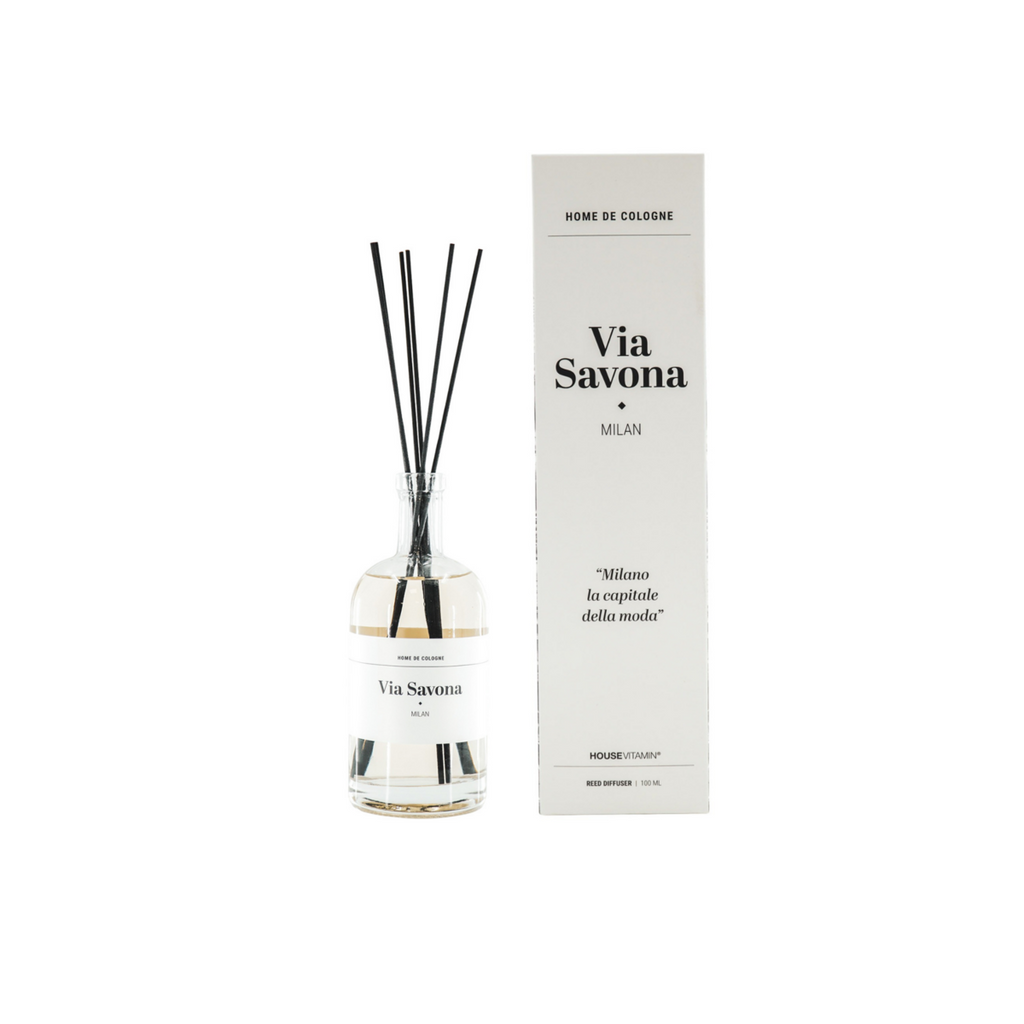 Reed Diffuser Via Savona Milan - 100ml Mediterraan